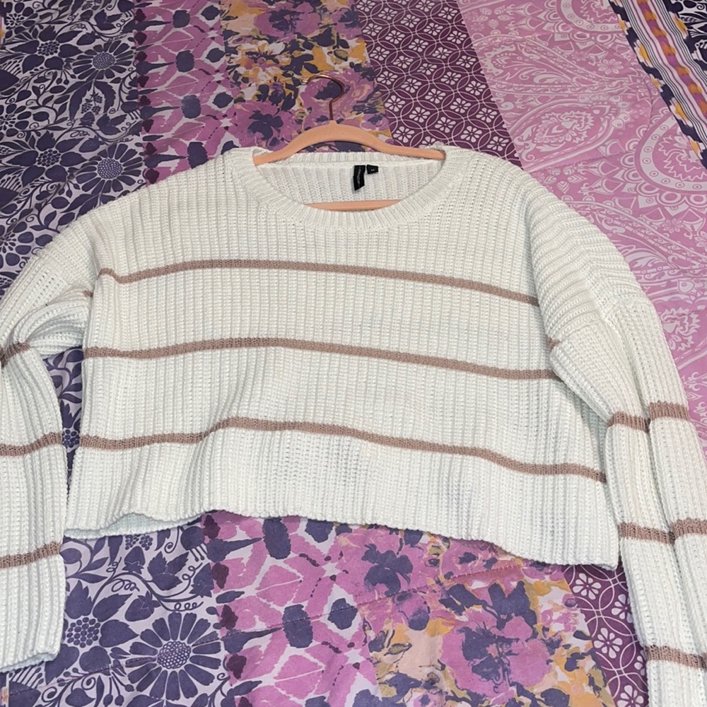 Pink & White Moon & Madison Sweater